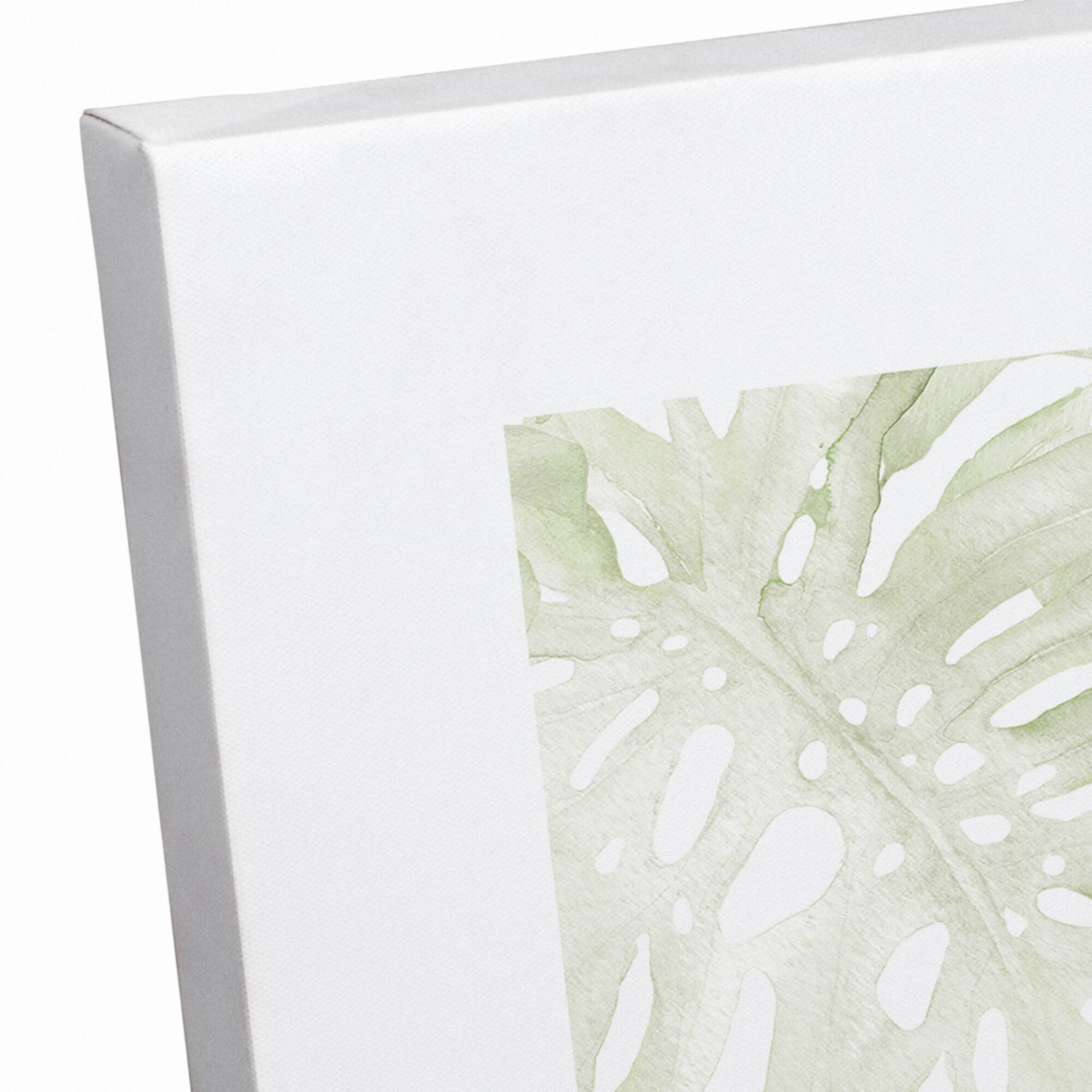 Simple Monstera Canvas Wall Art